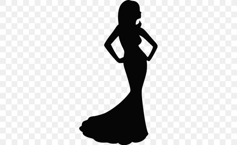 Beauty Pageant Silhouette, PNG, 500x500px, Watercolor, Cartoon, Flower, Frame, Heart Download Free
