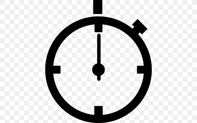 Stopwatch Chronometer Watch Icon Design, PNG, 512x512px, Stopwatch, Black And White, Chronometer Watch, Clock, Flat Design Download Free