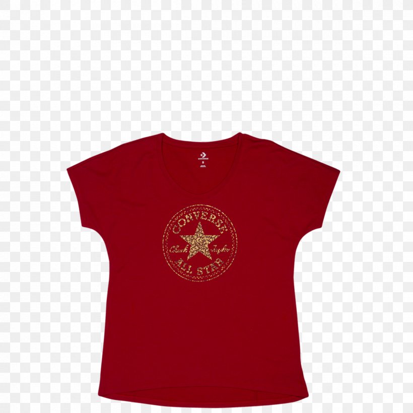 T-shirt Converse Sleeve Symbol Neck, PNG, 1200x1200px, Tshirt, Converse, Neck, Red, Sleeve Download Free