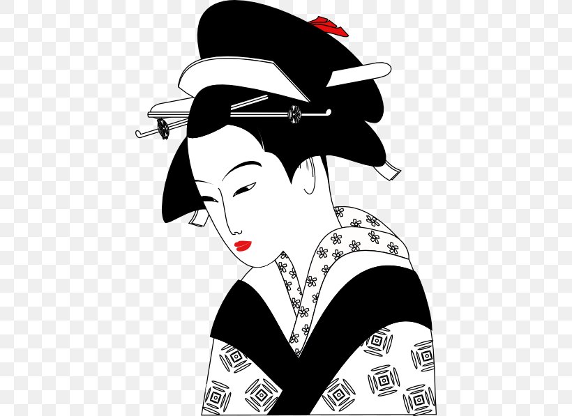Geisha Art, PNG, 432x597px, Geisha, Art, Artist, Black And White, Fashion Illustration Download Free