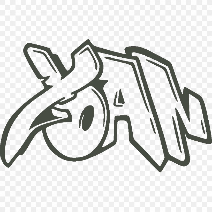 Graffiti Sticker Wall Decal Logo Art, PNG, 1000x1000px, Graffiti, Area, Art, Automotive Design, Black And White Download Free