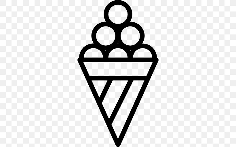 Ice Cream Cones, PNG, 512x512px, Ice Cream, Black And White, Cone, Gratis, Heart Download Free