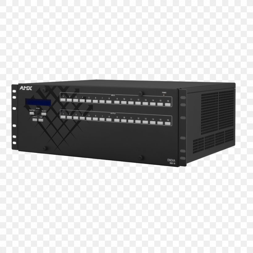 Radio Receiver Audio Power Amplifier HDBaseT Electronics Computer Network, PNG, 1000x1000px, Radio Receiver, Amplifier, Amx Llc, Audio, Audio Equipment Download Free