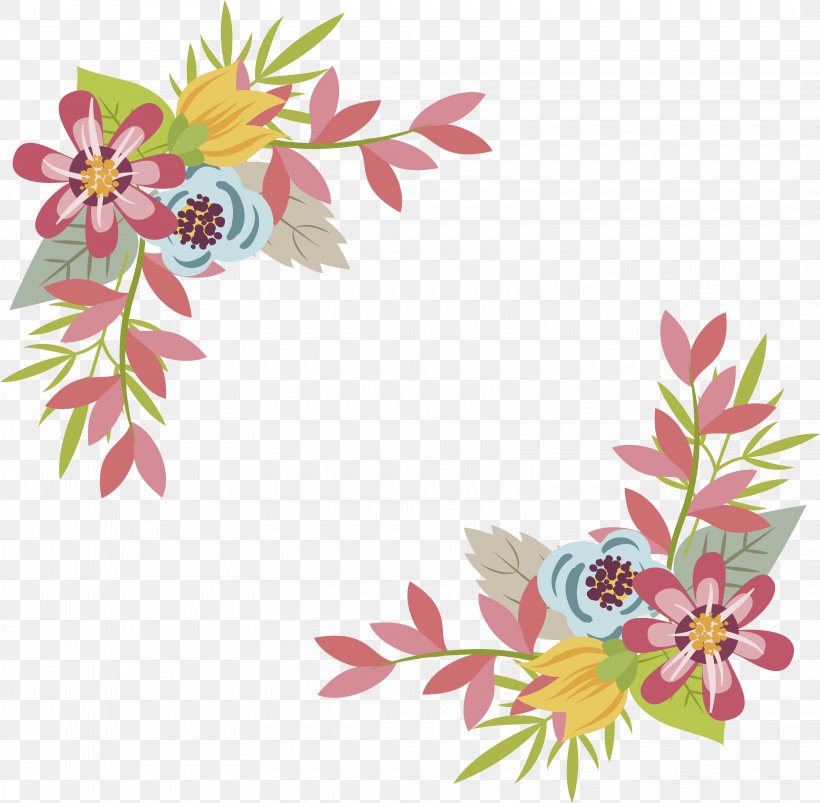 Floral Design Pink Flower, PNG, 3240x3173px, Floral Design, Blue, Branch, Color, Cut Flowers Download Free