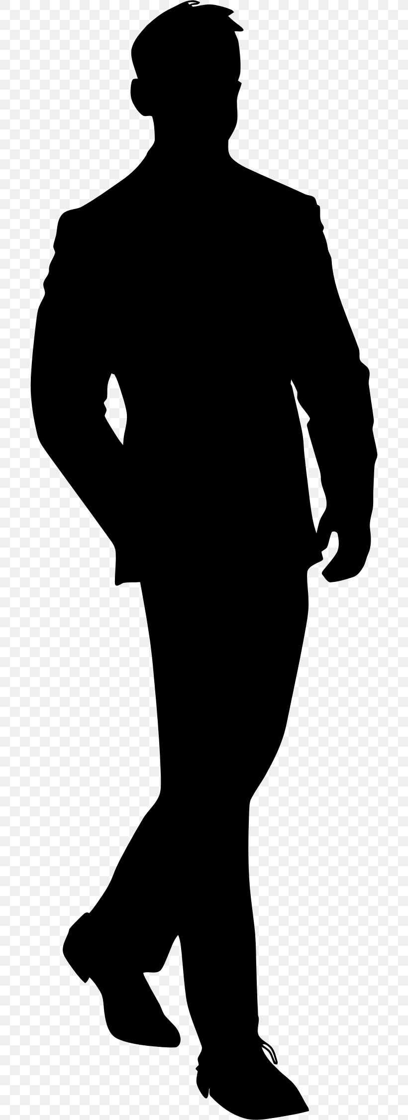 Suit Silhouette Clip Art, PNG, 698x2250px, Suit, Black, Black And White, Clothing, Formal Wear Download Free