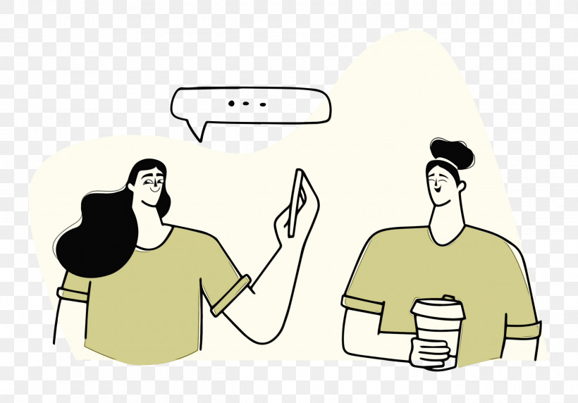 Conversation Cartoon Joint Font Line, PNG, 2500x1746px, Chatting, Behavior, Cartoon, Conversation, Hm Download Free