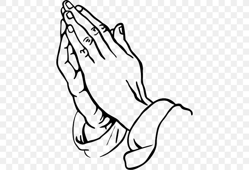 Praying Hands Royalty-free Drawing Prayer, PNG, 450x560px, Watercolor,  Cartoon, Flower, Frame, Heart Download Free