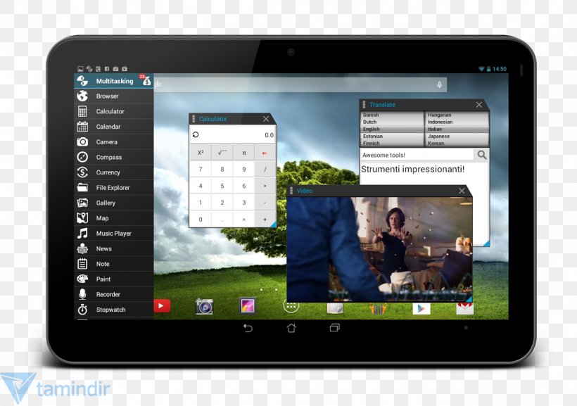Tablet Computers Computer Multitasking Computer Software Android, PNG, 1277x900px, Tablet Computers, Android, Communication Device, Computer, Computer Hardware Download Free