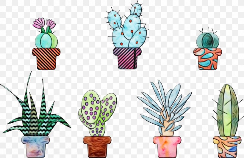 Watercolor Flower Background, PNG, 960x623px, Watercolor, Cactus, Flower, Flowerpot, Houseplant Download Free