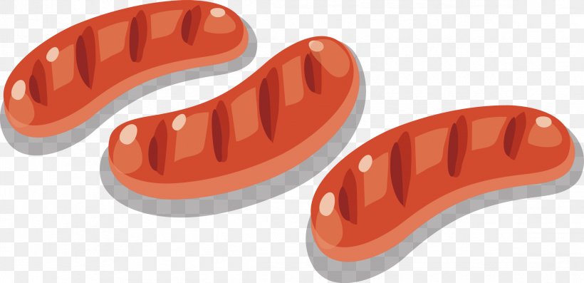 Sausage Hot Dog Barbecue, PNG, 2321x1126px, Sausage, Barbecue, Cartoon, Food, Hot Dog Download Free
