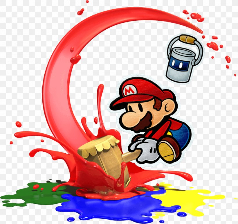 Super Mario Bros. Paper Mario: Color Splash, PNG, 954x898px, Super Mario Bros, Area, Art, Bowser, Cartoon Download Free