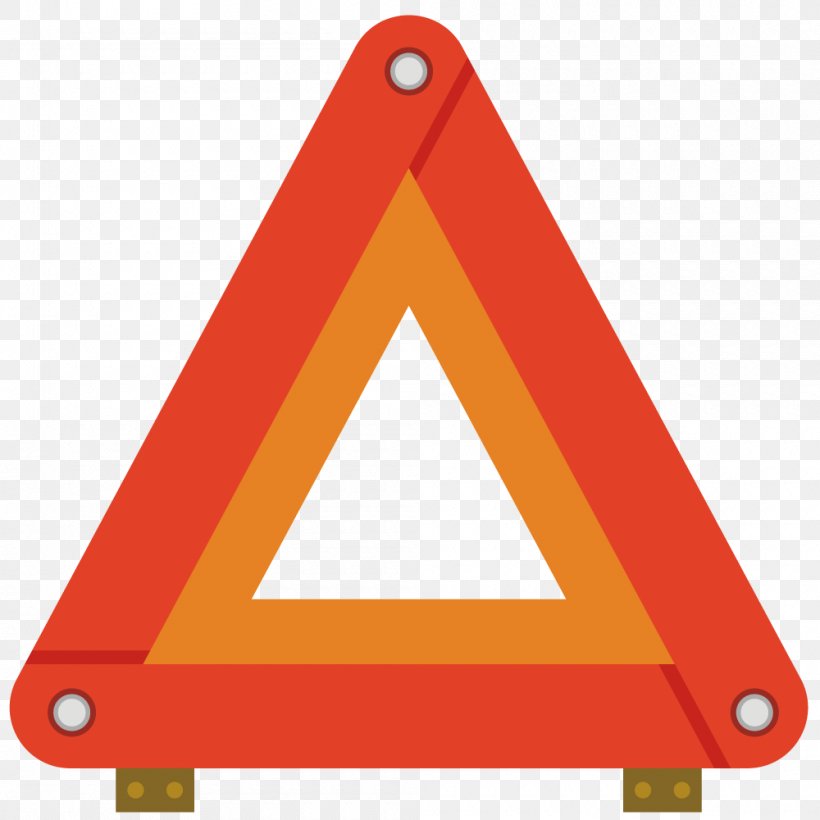 Triangle Icon, PNG, 1000x1000px, Triangle, Area, Icon Design, Orange, Red Download Free
