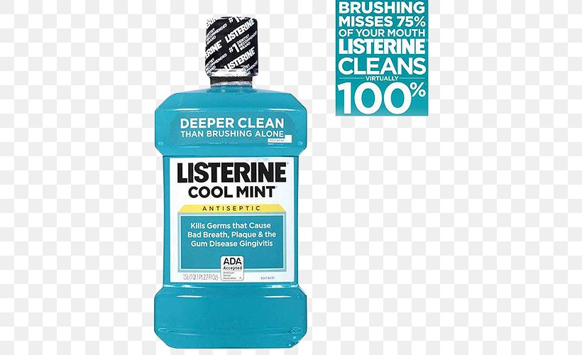 Listerine Mouthwash Listerine Ultraclean Listerine Total Care, PNG, 500x500px, Mouthwash, Antiseptic, Bad Breath, Brand, Dental Care Download Free
