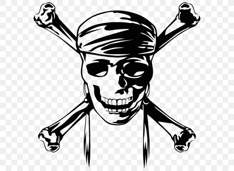 Skull And Crossbones Piracy Death Pirates Du Dimanche Privateer, PNG, 600x600px, Skull And Crossbones, Art, Artwork, Bandana, Black And White Download Free