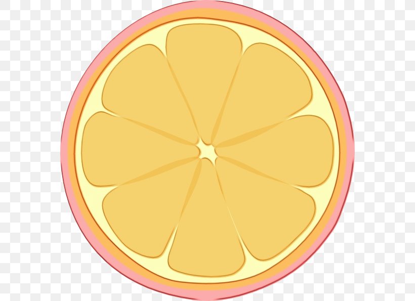 Yellow Clip Art Leaf Peach Grapefruit, PNG, 582x595px, Watercolor, Citrus, Grapefruit, Leaf, Paint Download Free