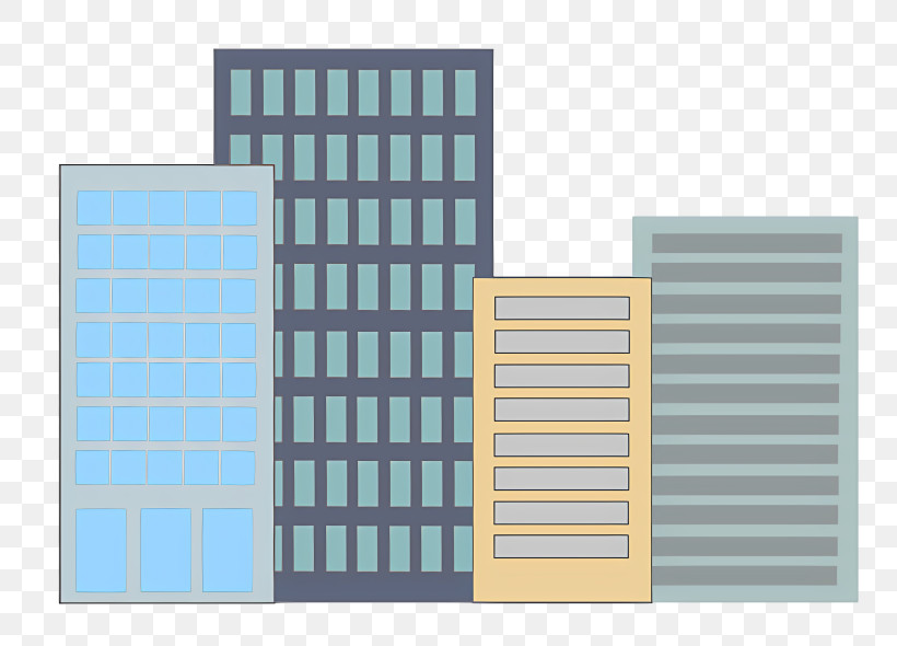 Icon - City Buildings Illustration PNG