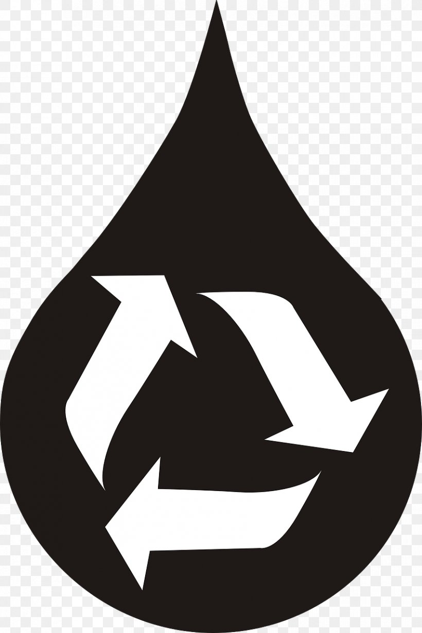 Reclaimed Water Recycling Symbol Recycling Bin Clip Art, PNG, 852x1280px, Reclaimed Water, Black And White, Freecycle Network, Leaf, Monochrome Photography Download Free