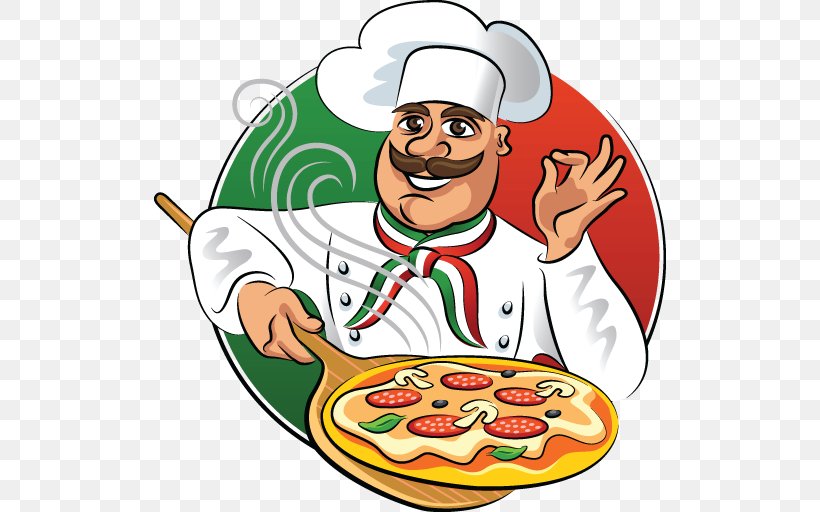 Pizza Italian Cuisine Chef Cooking, PNG, 512x512px, Pizza, Artwork, Baker, Cheese, Chef Download Free
