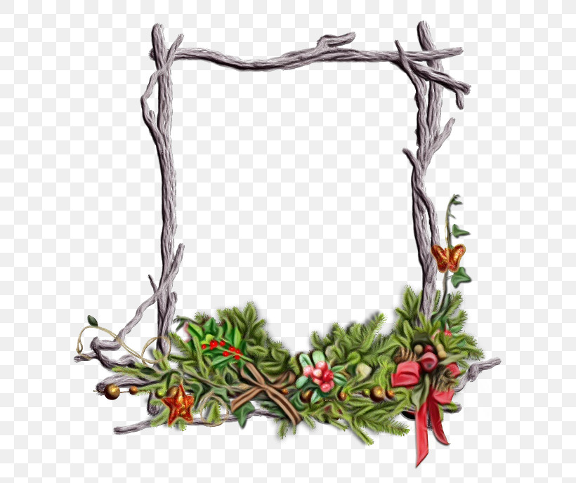 Christmas Decoration, PNG, 650x688px, Watercolor, Branch, Christmas Day, Christmas Decoration, Christmas Wreath Download Free
