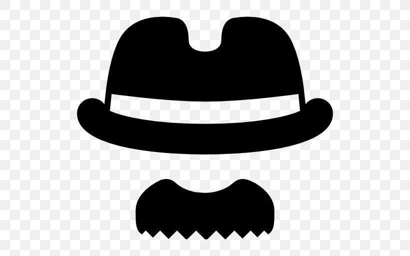 Handlebar Moustache Hat Hair, PNG, 512x512px, Moustache, Beard, Black And White, Emoticon, Face Download Free