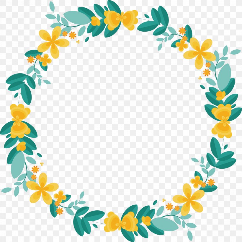 Border Flowers Garland Wreath, PNG, 2341x2340px, Border Flowers, Artwork, Branch, Color, Cut Flowers Download Free