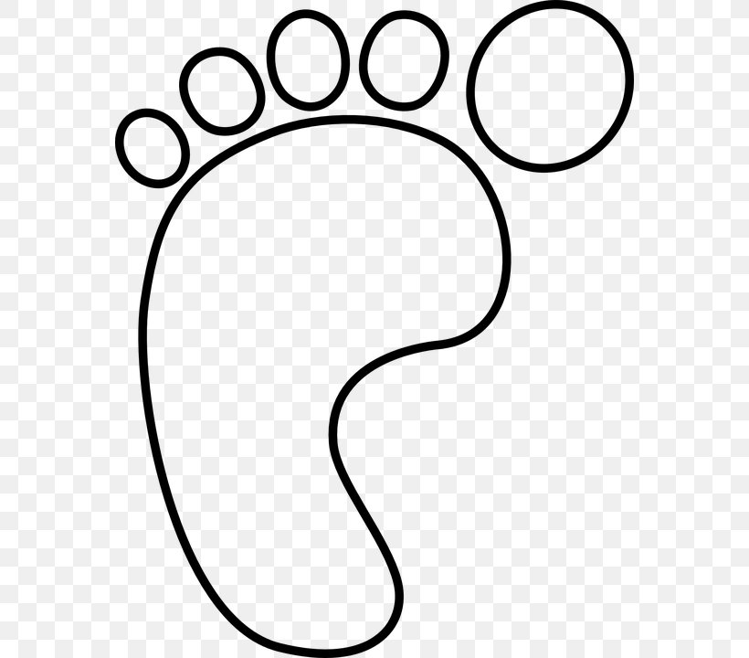 Footprint Clip Art, PNG, 568x720px, Foot, Area, Black, Black And White, Child Download Free
