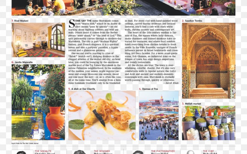 Marrakesh The Wall Street Journal Advertising Designer Brochure, PNG, 1080x675px, Marrakesh, Advertising, Brochure, Designer, Gift Download Free