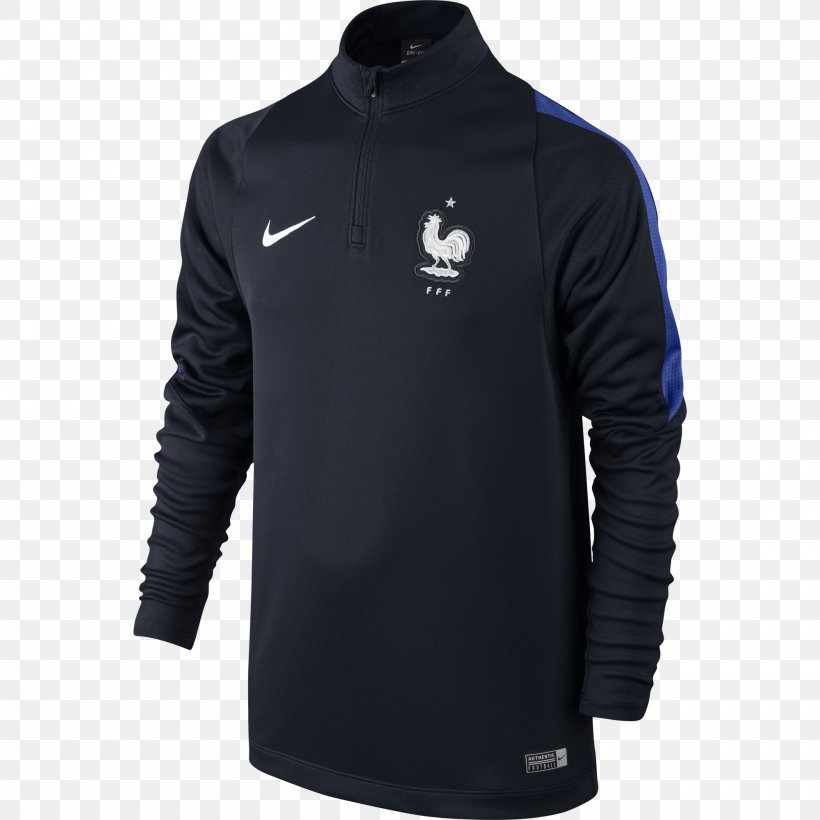 T-shirt Nike Dri-FIT France Zipper, PNG, 2000x2000px, Tshirt, Active Shirt, Black, Brand, Drifit Download Free