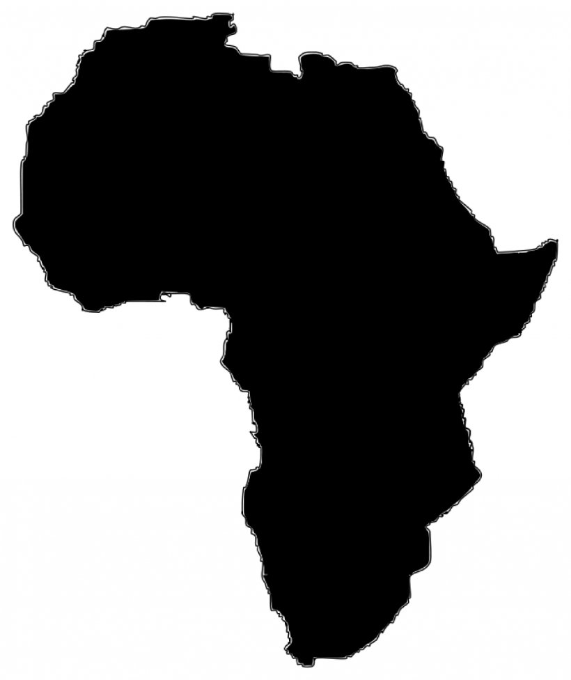Africa Vector Map Clip Art, PNG, 1229x1463px, Africa, Black, Black And White, Blank Map, Continent Download Free