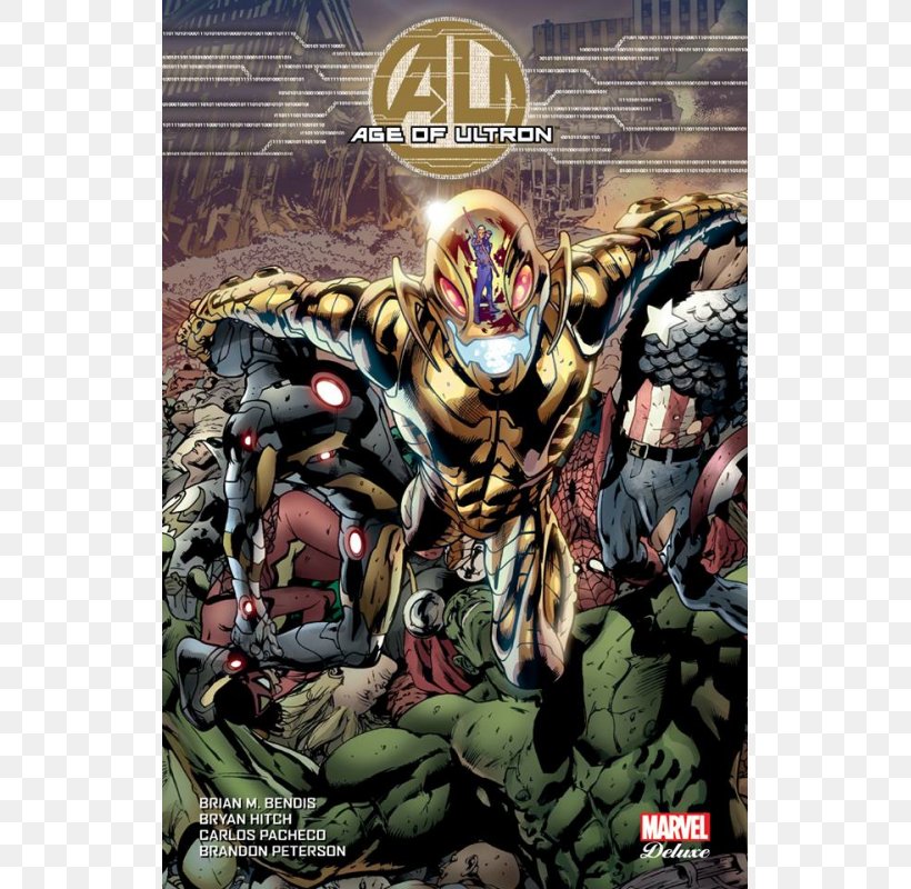 Age Of Ultron Marvel Comics Comic Book, PNG, 800x800px, Ultron, Action Figure, Age Of Ultron, Avengers Age Of Ultron, Brandon Peterson Download Free