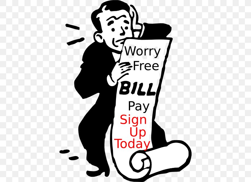 Bill Invoice Clip Art, PNG, 432x596px, Bill, Area, Art, Artwork, Black Download Free