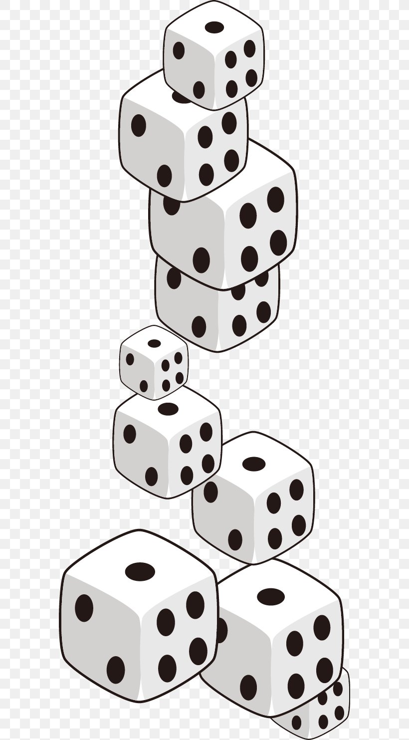 Dice Game, PNG, 584x1483px, Dice, Black And White, Designer, Dice Game, Game Download Free