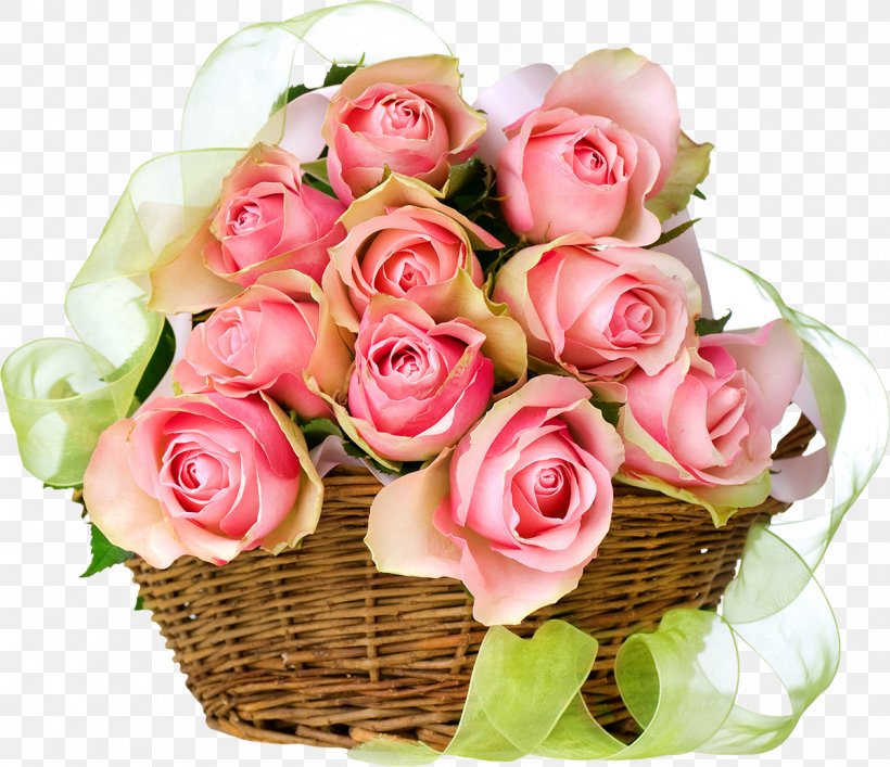 Rose Flower Bouquet Basket Pink Flowers, PNG, 1200x1035px, Rose, Artificial Flower, Basket, Color, Cut Flowers Download Free