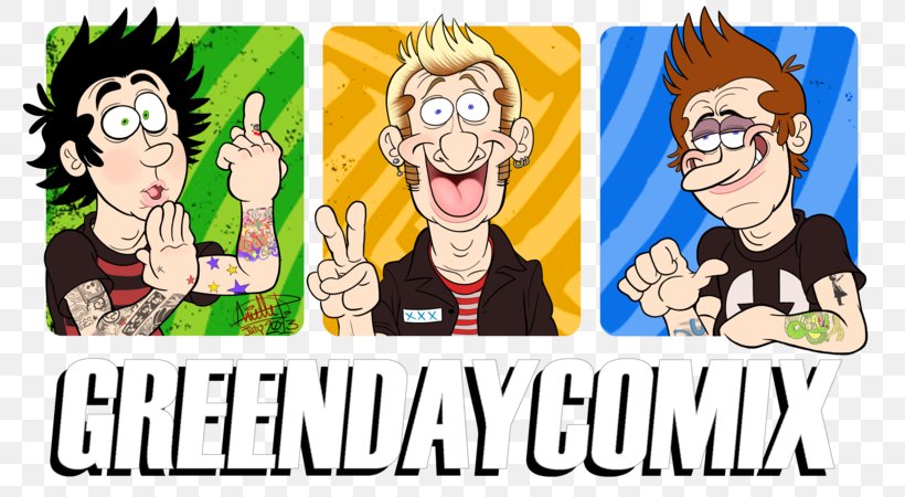 Poster Green Day ¡Uno! ¡Dos! Uno... Dos... Tré!, PNG, 800x450px, Poster,  Album, Art, Cartoon,