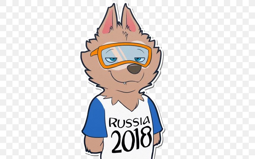 2018 FIFA World Cup Russia Zabivaka FIFA World Cup Official Mascots, PNG, 512x512px, Watercolor, Cartoon, Flower, Frame, Heart Download Free