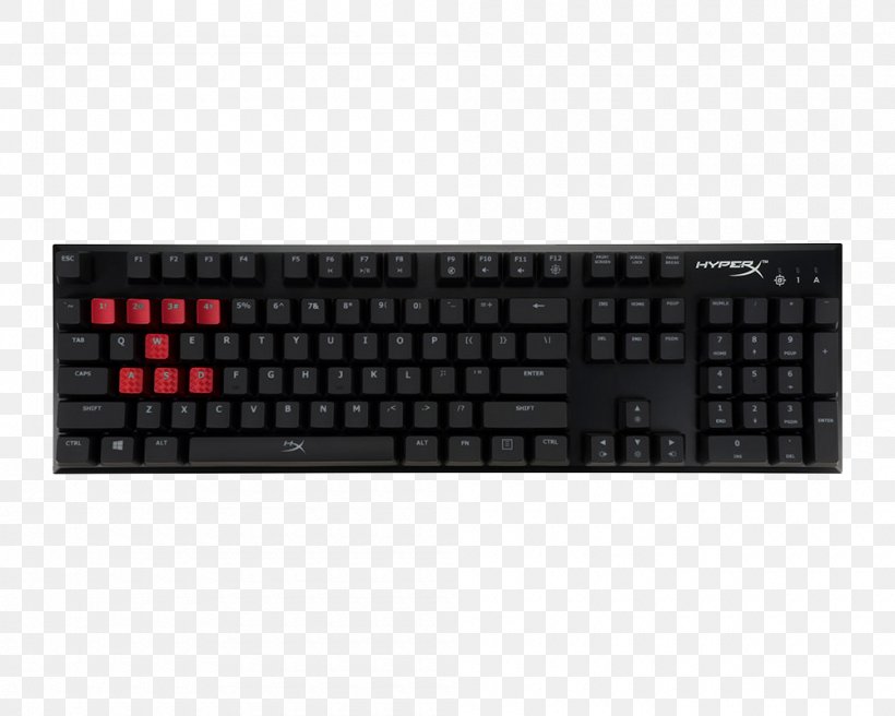 Computer Keyboard Kingston HyperX Alloy HyperX Alloy FPS Pro Mechanical Gaming Keyboard HyperX Alloy FPS Mechanical Gaming Cherry, PNG, 1000x800px, Computer Keyboard, Alloy, Cherry, Computer Component, Corsair Gaming Strafe Download Free