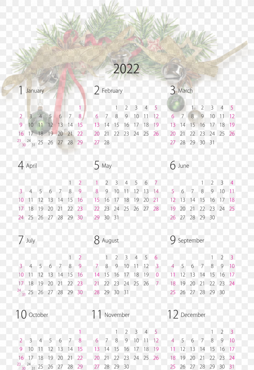 2022 Yearly Calendar Printable 2022 Yearly Calendar, PNG, 2056x3000px, Calendar System, Dream, Embryo, Father, Howto Download Free