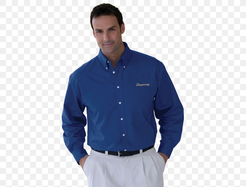 Dress Shirt T-shirt Oxford Clothing, PNG, 416x624px, Dress Shirt, Blue, Button, Clothing, Cobalt Blue Download Free