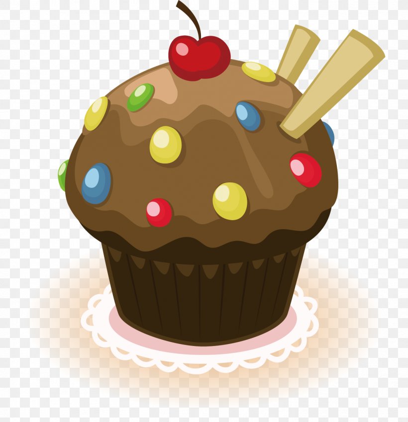 Cupcake Birthday Cake Muffin Chocolate Cake Cream, PNG, 1405x1455px, Cupcake, Birthday Cake, Cake, Candy, Chocolate Download Free