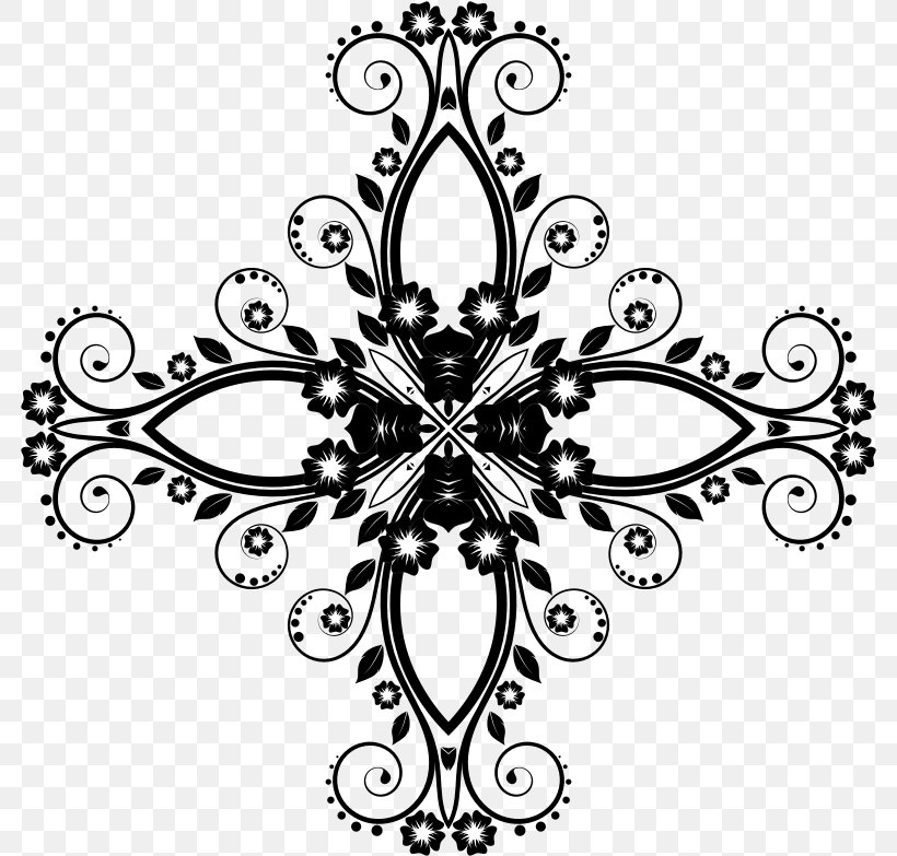 Floral Design Clip Art, PNG, 783x783px, Floral Design, Art, Black, Black And White, Body Jewelry Download Free