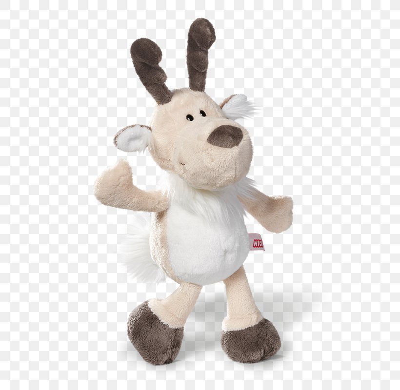 Reindeer Stuffed Animals & Cuddly Toys NICI AG Plush, PNG, 800x800px, Watercolor, Cartoon, Flower, Frame, Heart Download Free