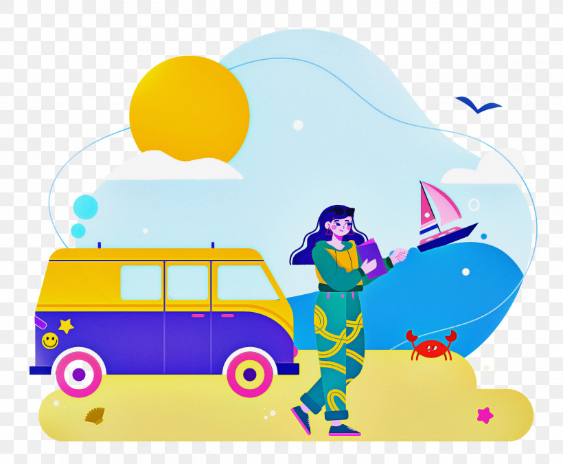 Seashore Day Vacation Travel, PNG, 2500x2059px, Vacation, Cartoon, Geometry, Line, Mathematics Download Free