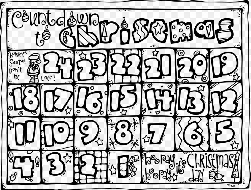 Christmas Coloring Book Advent Calendar Countdown, PNG, 1600x1214px, Christmas, Advent, Advent Calendar, Advent Sunday, Area Download Free