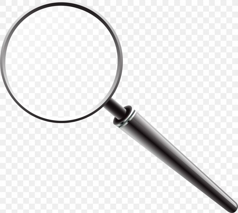 Magnifying Glass Euclidean Vector, PNG, 2322x2074px, Magnifying Glass, Black And White, Designer, Glass, Material Download Free