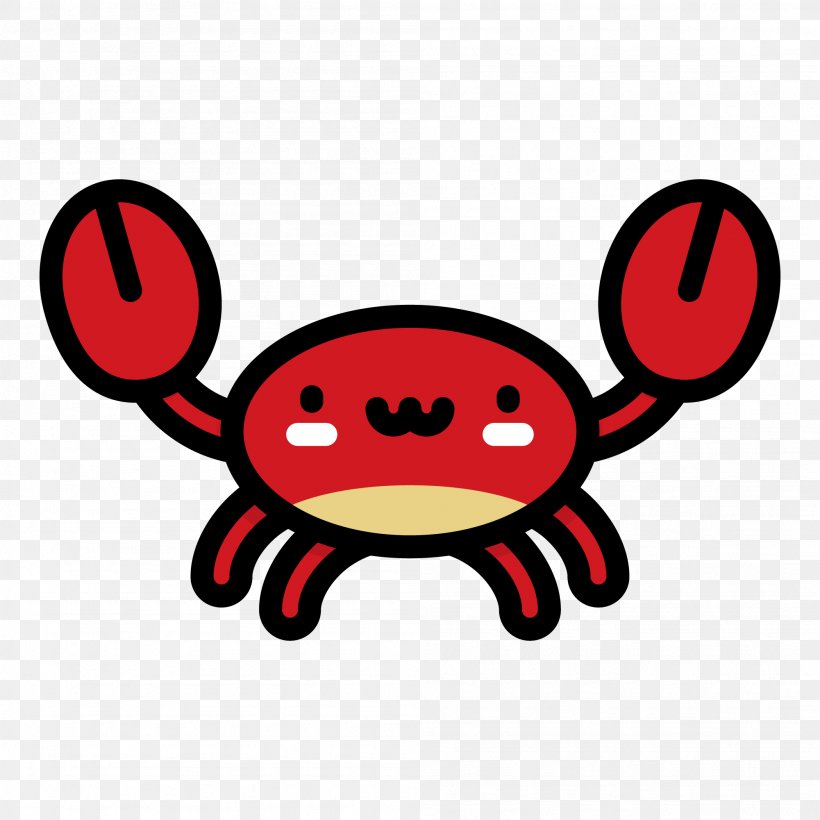 Crab Icon, PNG, 2001x2001px, Crab, Area, Cartoon, Computer Graphics, Emoticon Download Free