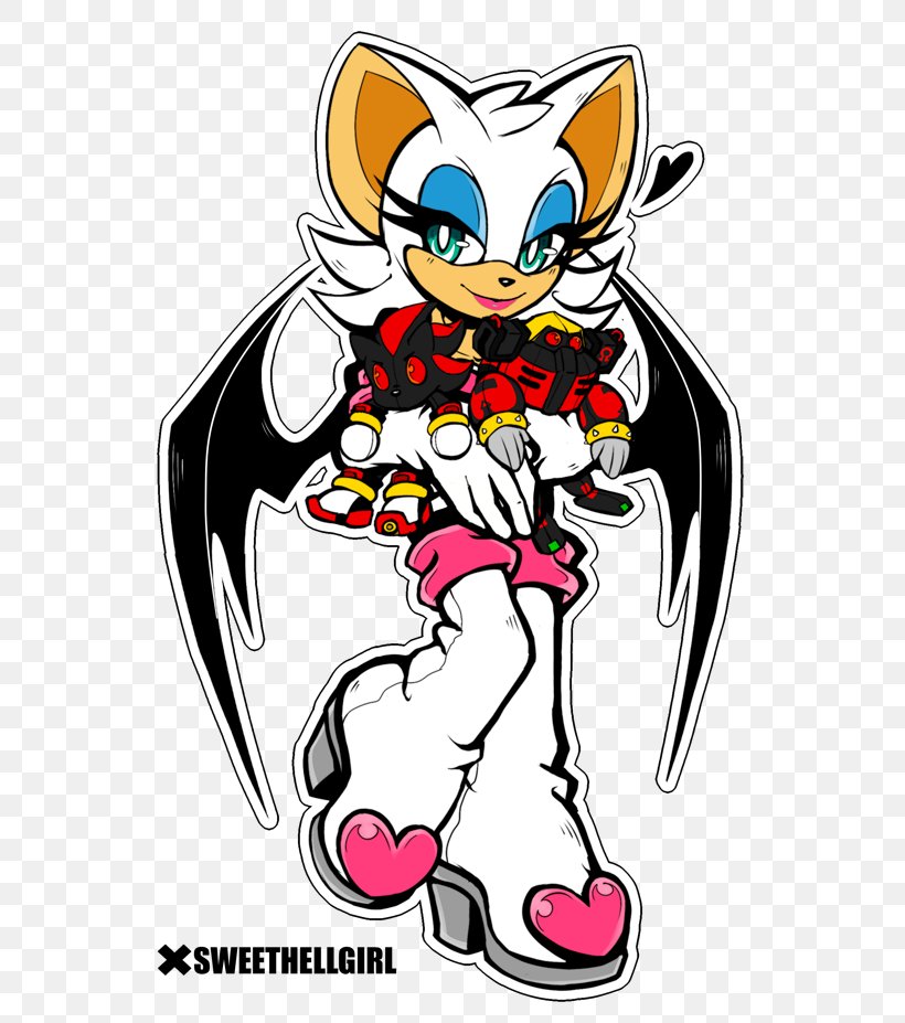 Rouge The Bat Shadow The Hedgehog Amy Rose Sonic The Hedgehog Art, PNG, 600x927px, Watercolor, Cartoon, Flower, Frame, Heart Download Free