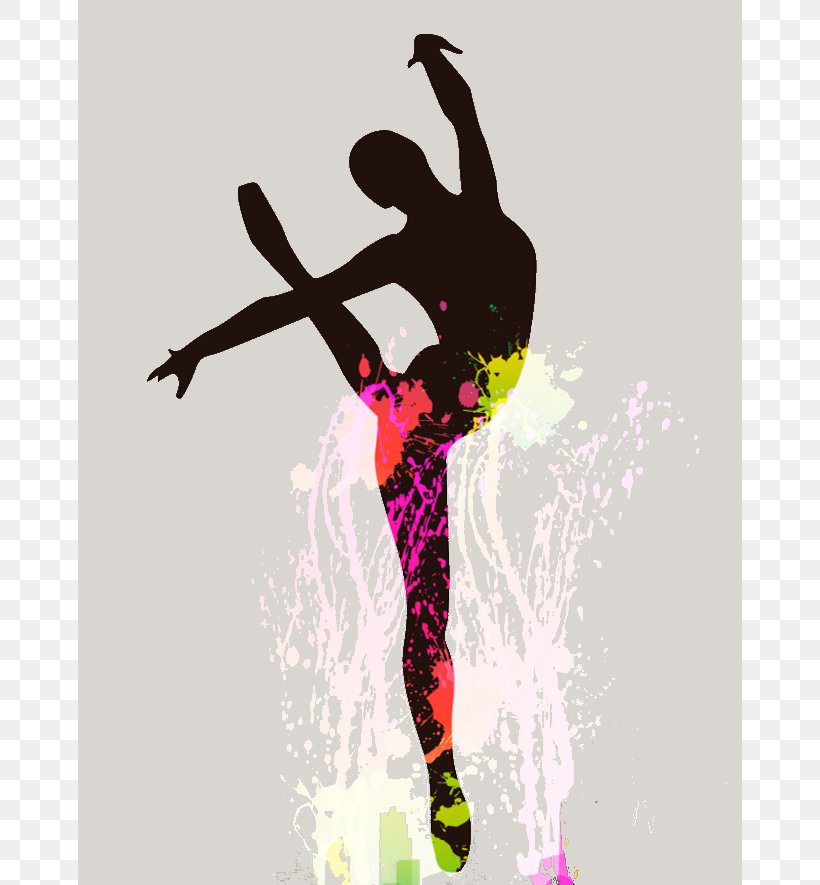Ballet Dancer Ballet Dancer Silhouette, PNG, 664x885px, Watercolor, Cartoon, Flower, Frame, Heart Download Free