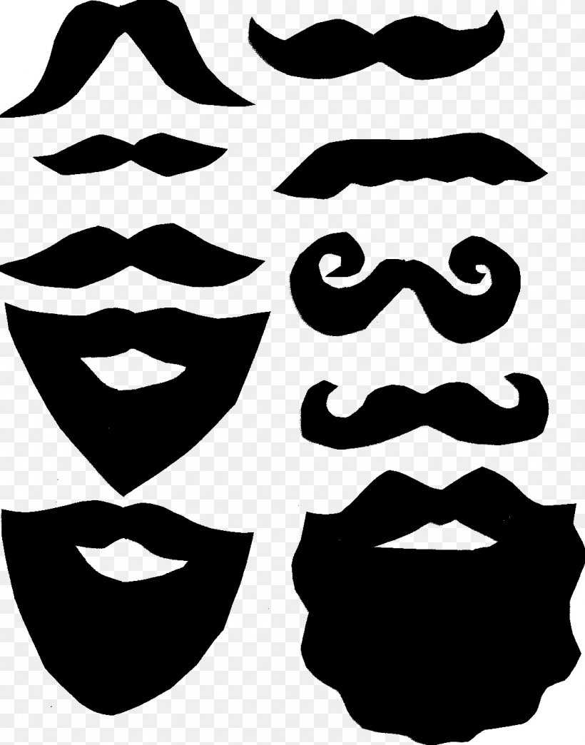 Moustache Lip Beard Template Clip Art, PNG, 1108x1412px, Moustache, Beard, Black And White, Color, Eyewear Download Free