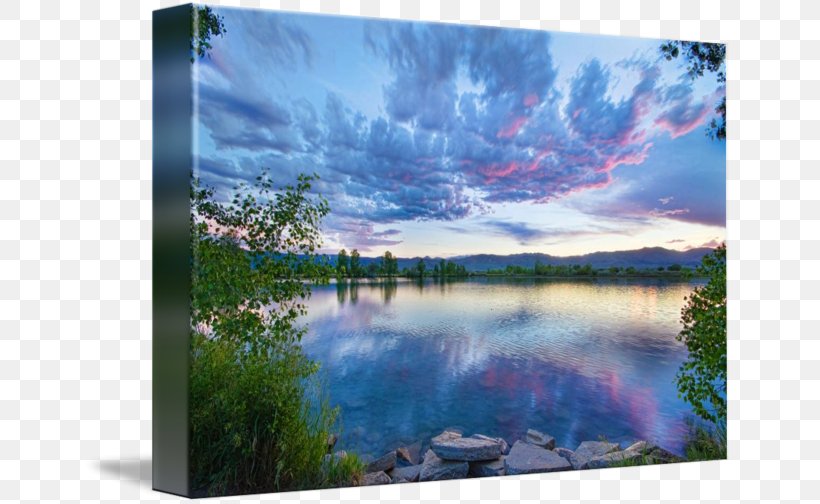 Painting Pond Picture Frames Inlet Sky Plc, PNG, 650x504px, Painting, Ecosystem, Inlet, Lake, Landscape Download Free