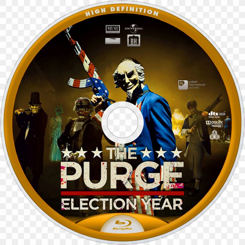 Blu-ray Disc The Purge Film Series Kimmy United States, PNG, 1000x1000px, Bluray Disc, Brand, Compact Disc, Donald Trump, Dvd Download Free